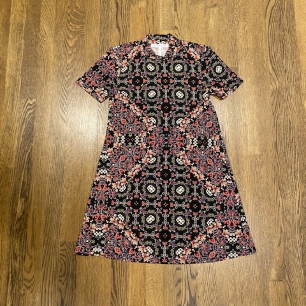 BCBGeneration Mock Neck A-line dress